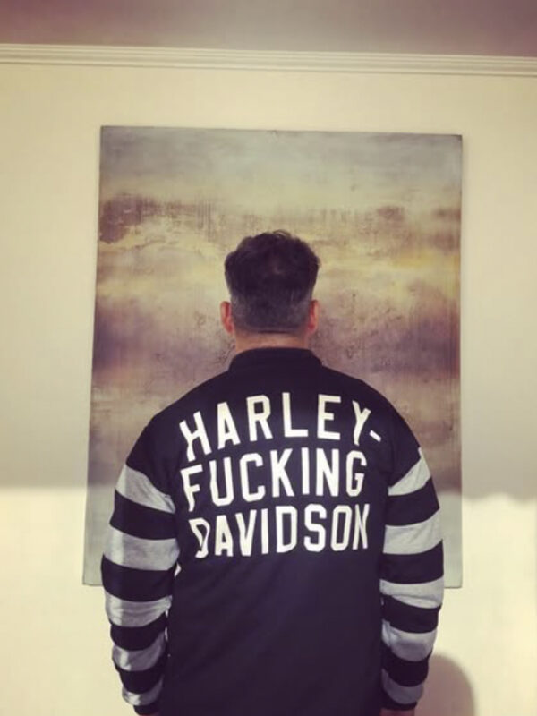 POLERON HFD MGA NEGRO GRIS