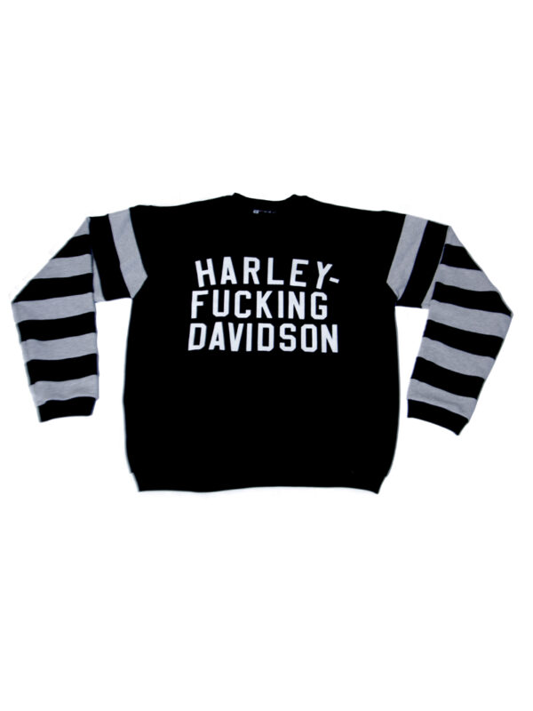 POLERON HFD MGA NEGRO GRIS