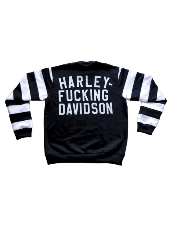 POLERON HFD MGA NEGRO BLANCO