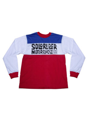 rojo-azul_mangasblancas_2_800x1066 POLERA TRICOTA MANGA LARGA SOLO RIDER