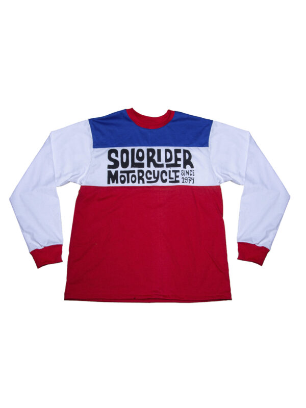 rojo-azul_mangasblancas_2_800x1066 POLERA MANGA LARGA SOLORIDER